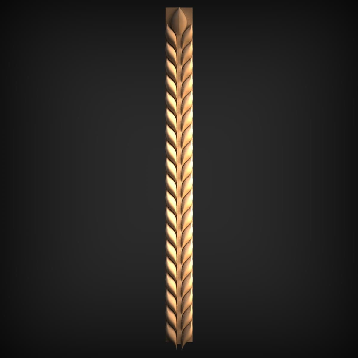 Laurel Leaf Vertical Moulding Strip