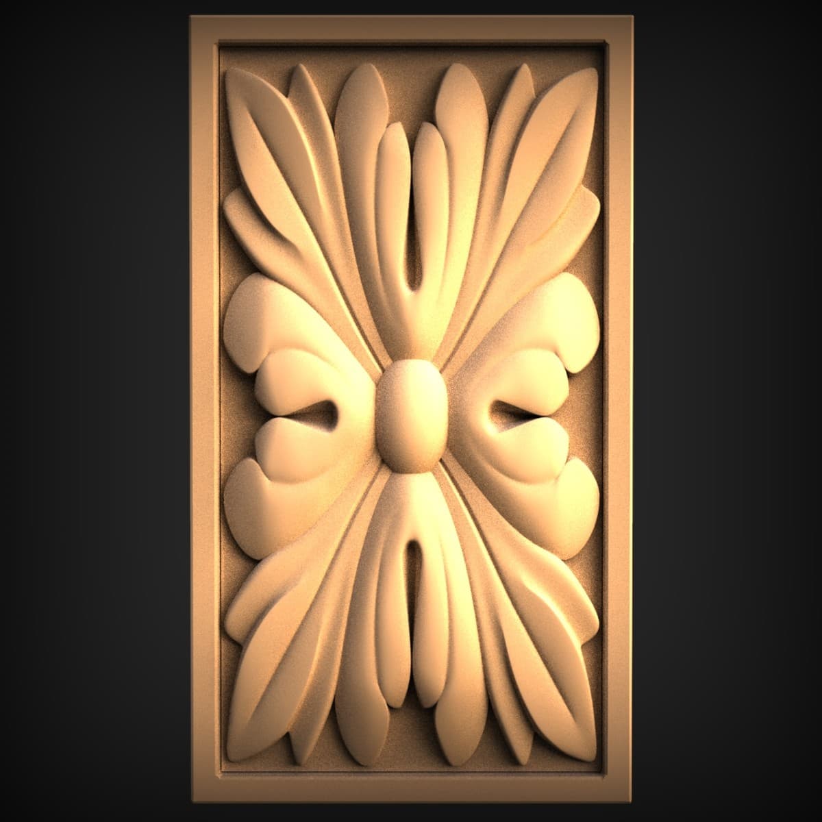 Acanthus Palmette Panel Onlay