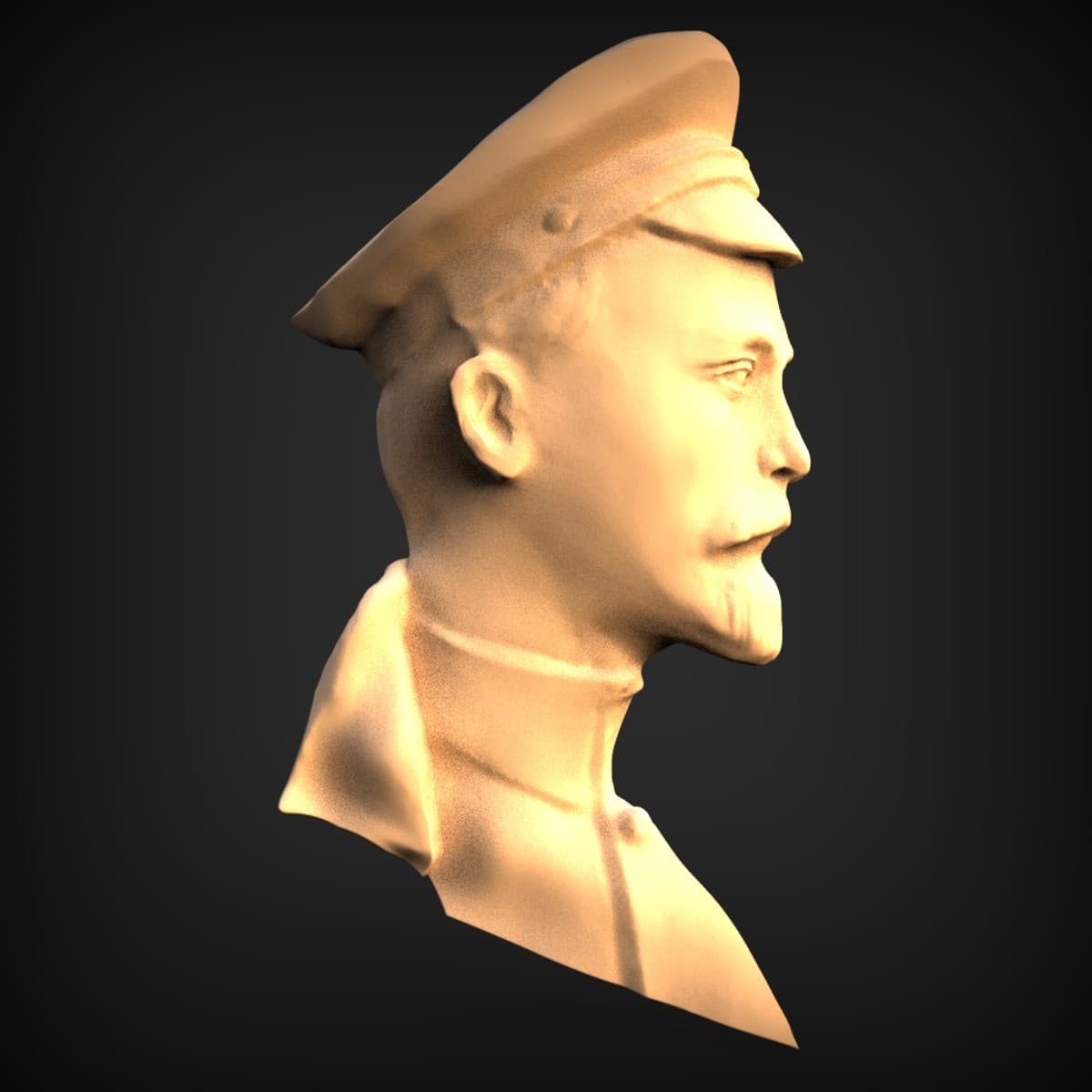 Military Officer Portrait Bust