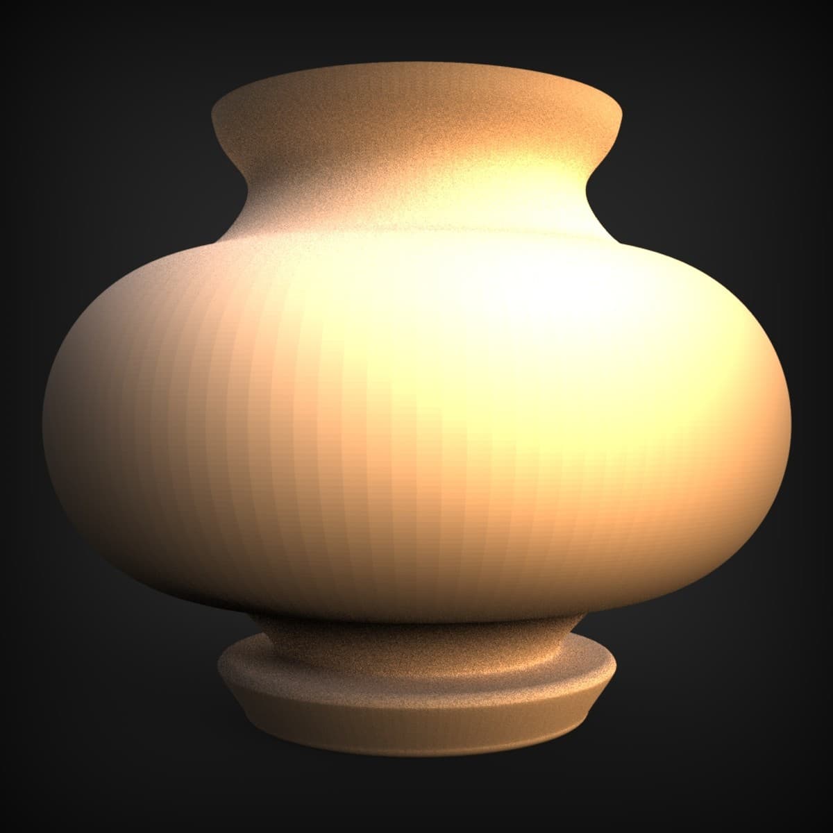 Turned Bulbous Urn Finial
