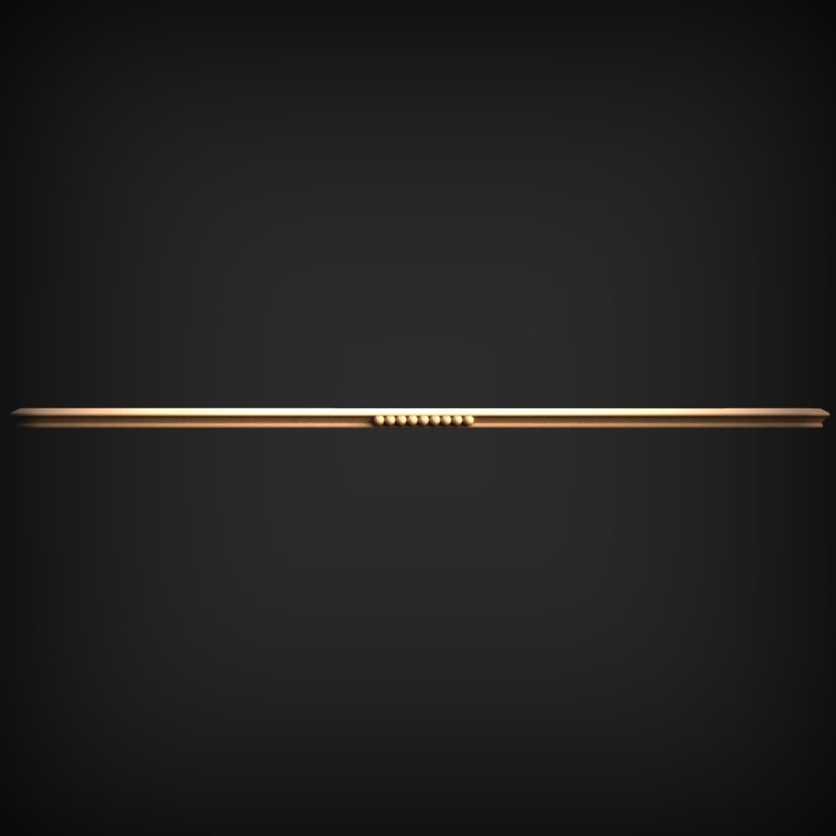 Beaded Centre Slim Moulding Strip