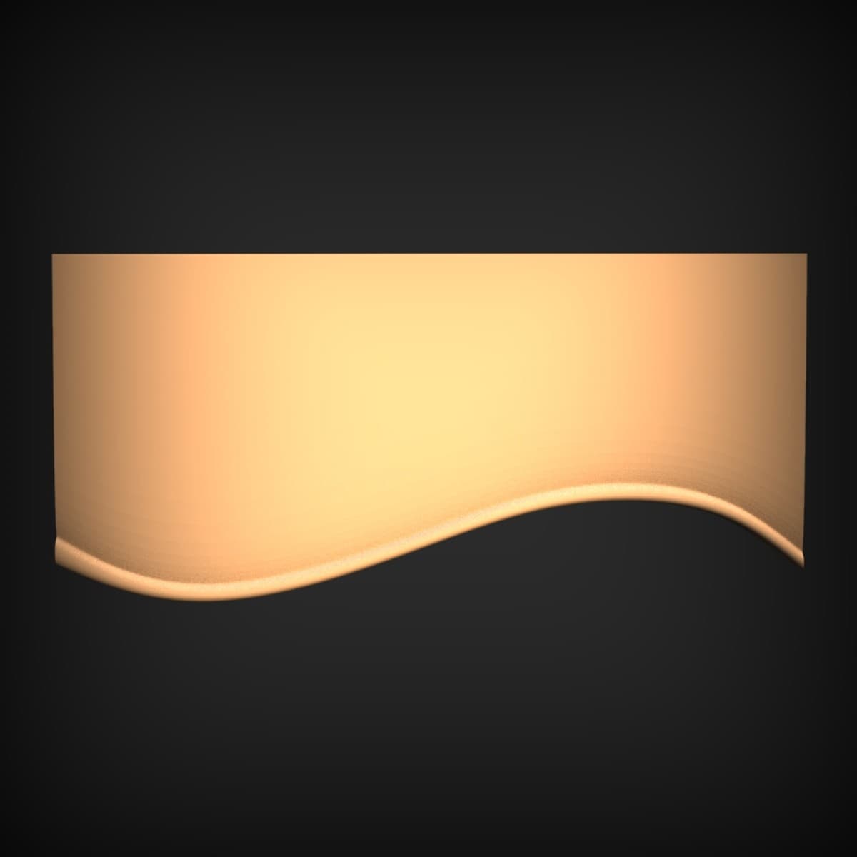 Undulating Wave Valance Board