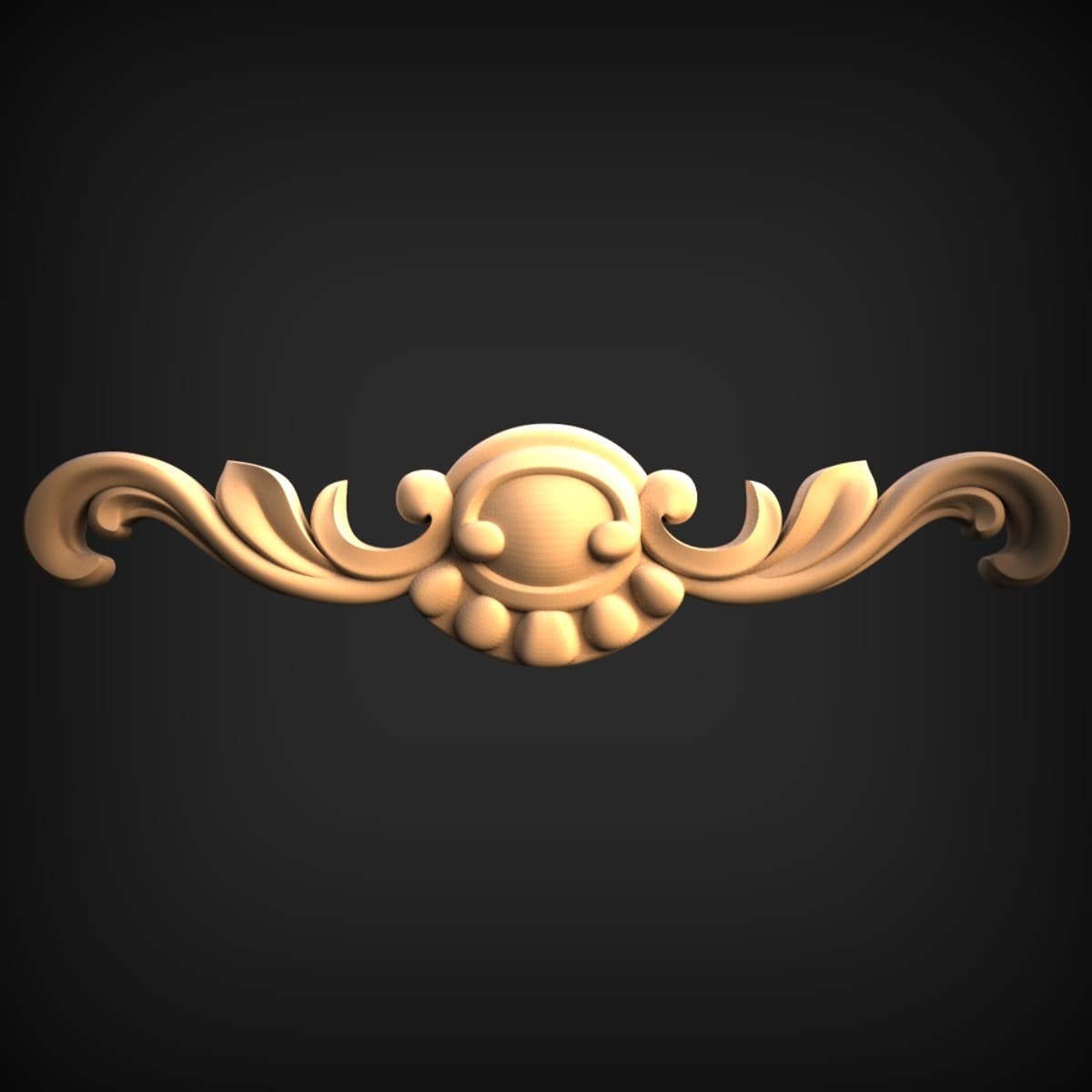 Acanthus Scroll Oval Onlay