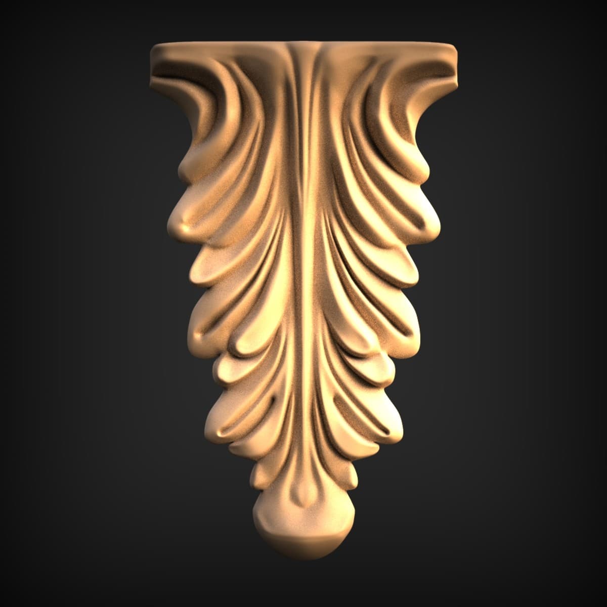 Cascading Acanthus Leaf Drop