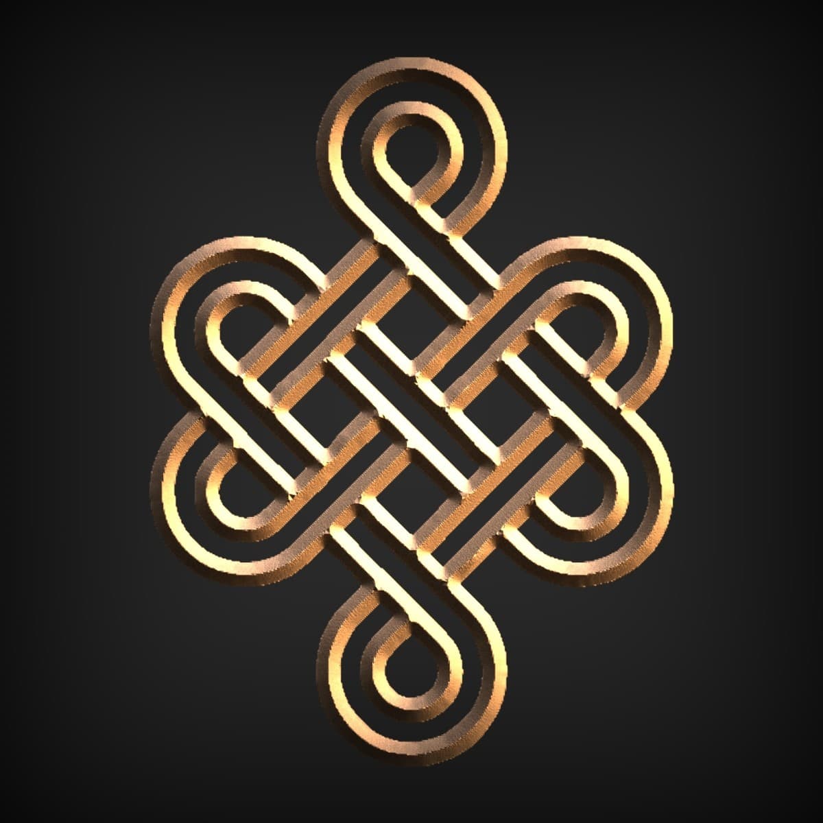 Woven Endless Knot Wall Panel