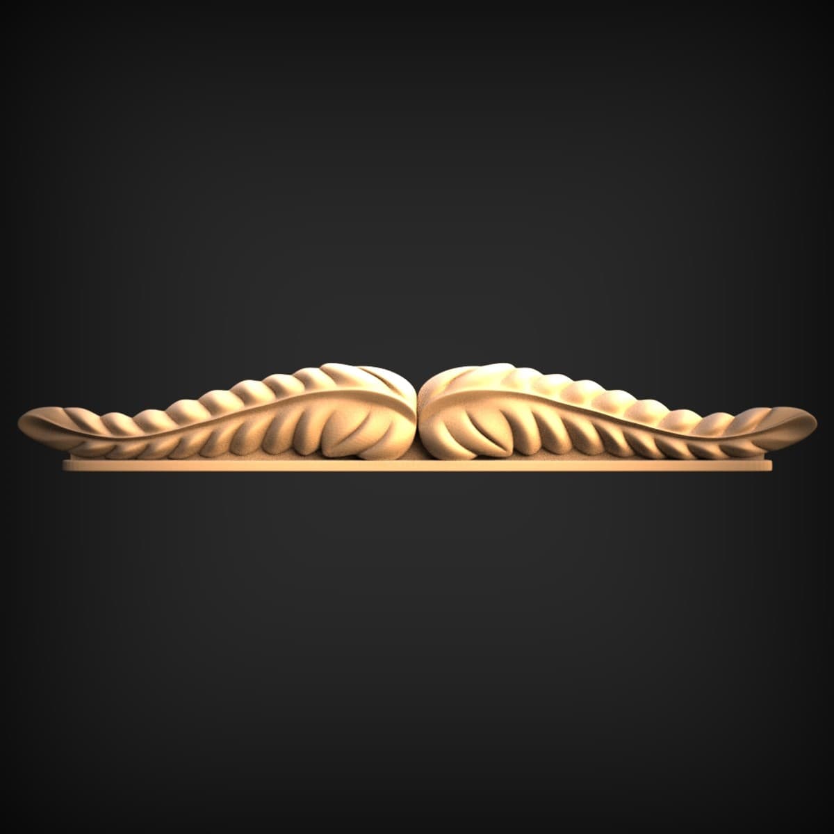 Fluted Twin-Plume Header Onlay