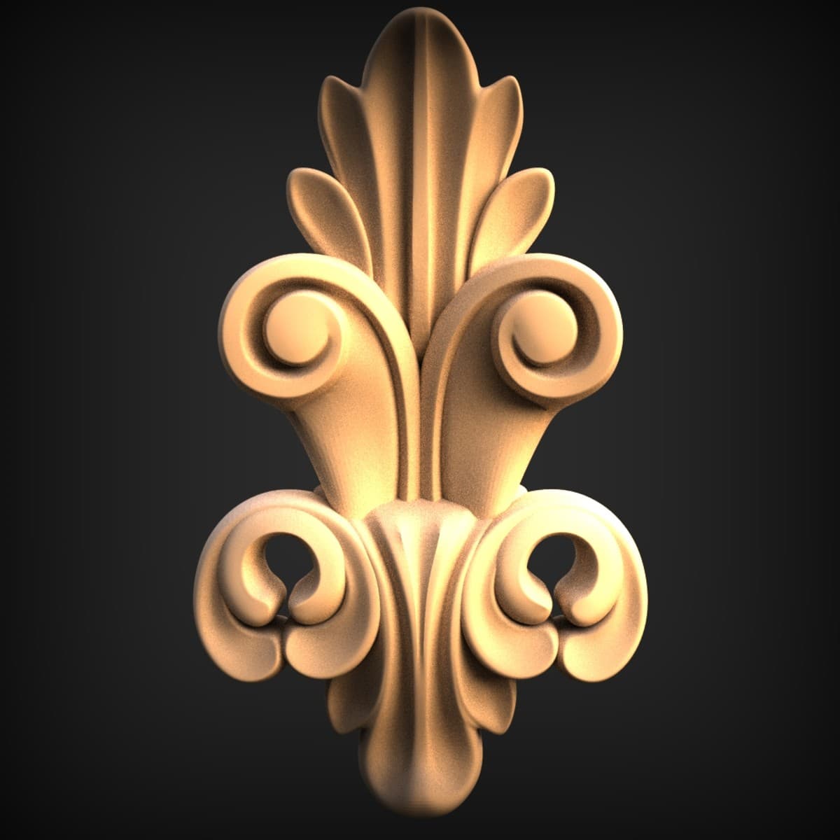 Acanthus Palmette Furniture Onlay