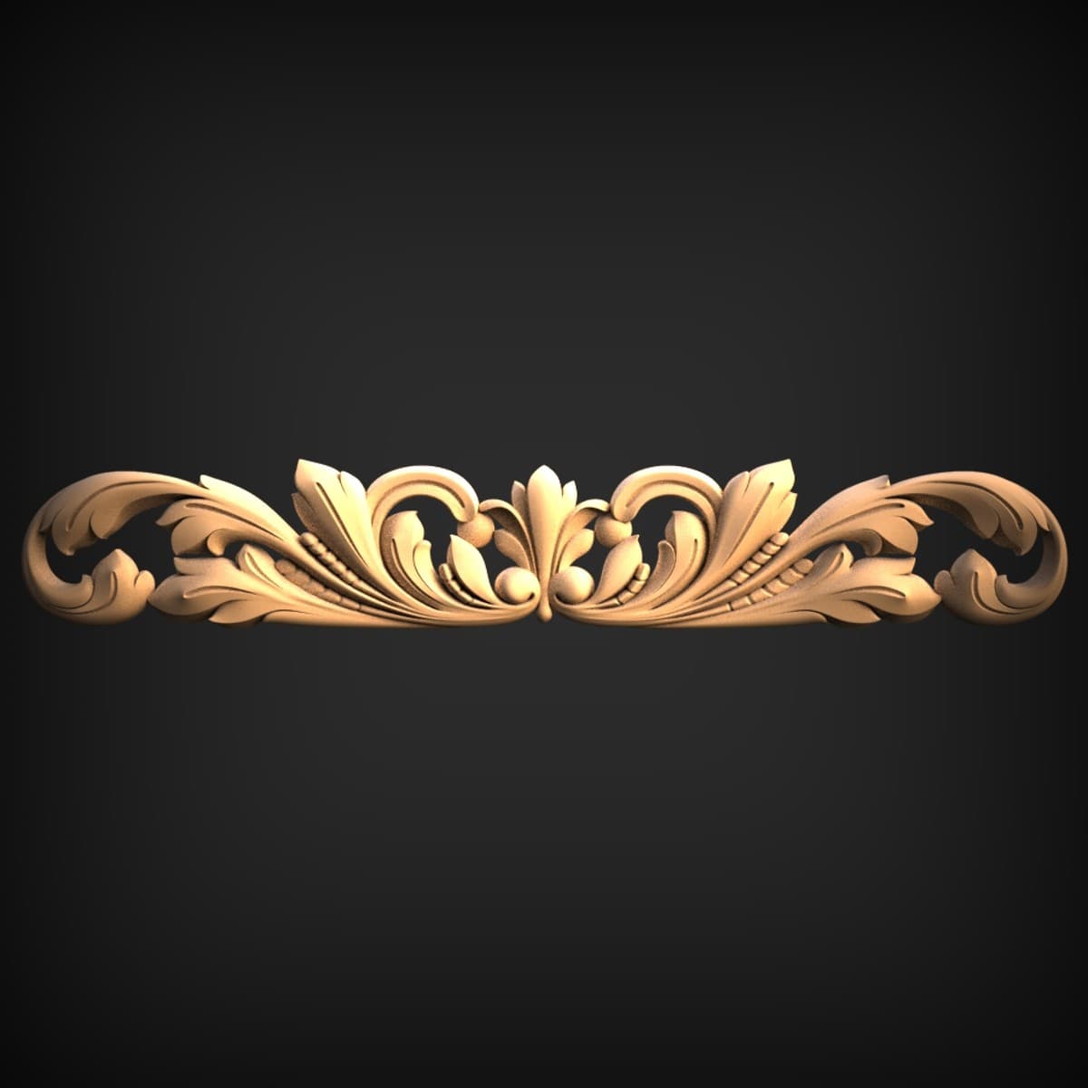 Carved Acanthus Scroll Onlay