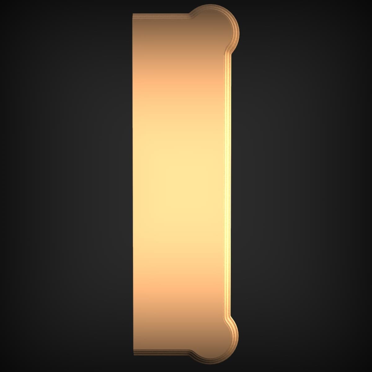 Beaded-Edge Vertical Panel Plaque