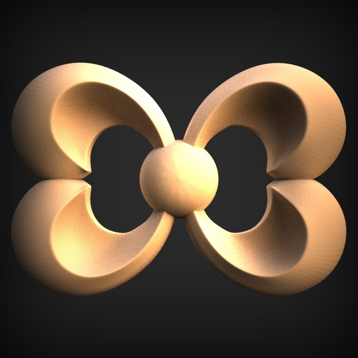 Quatrefoil Scroll Furniture Onlay