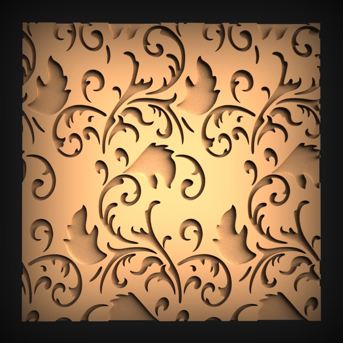Acanthus Scroll Relief Panel