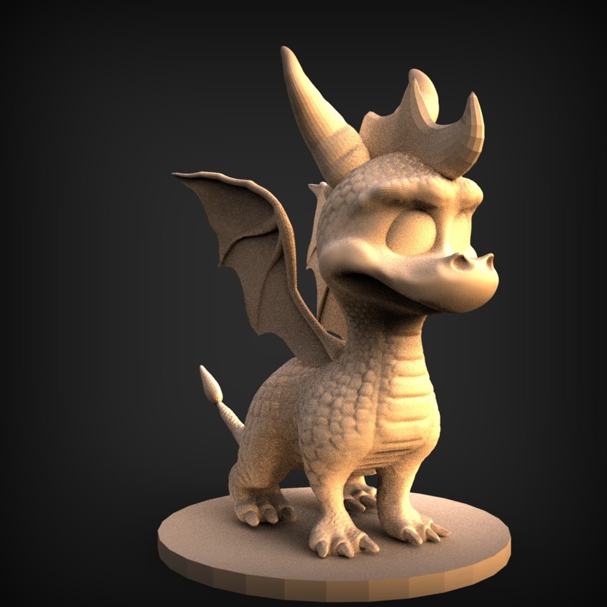 Winged Baby Dragon Figurine