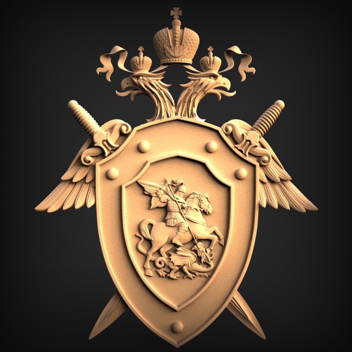 St George Coat-of-Arms Plaque