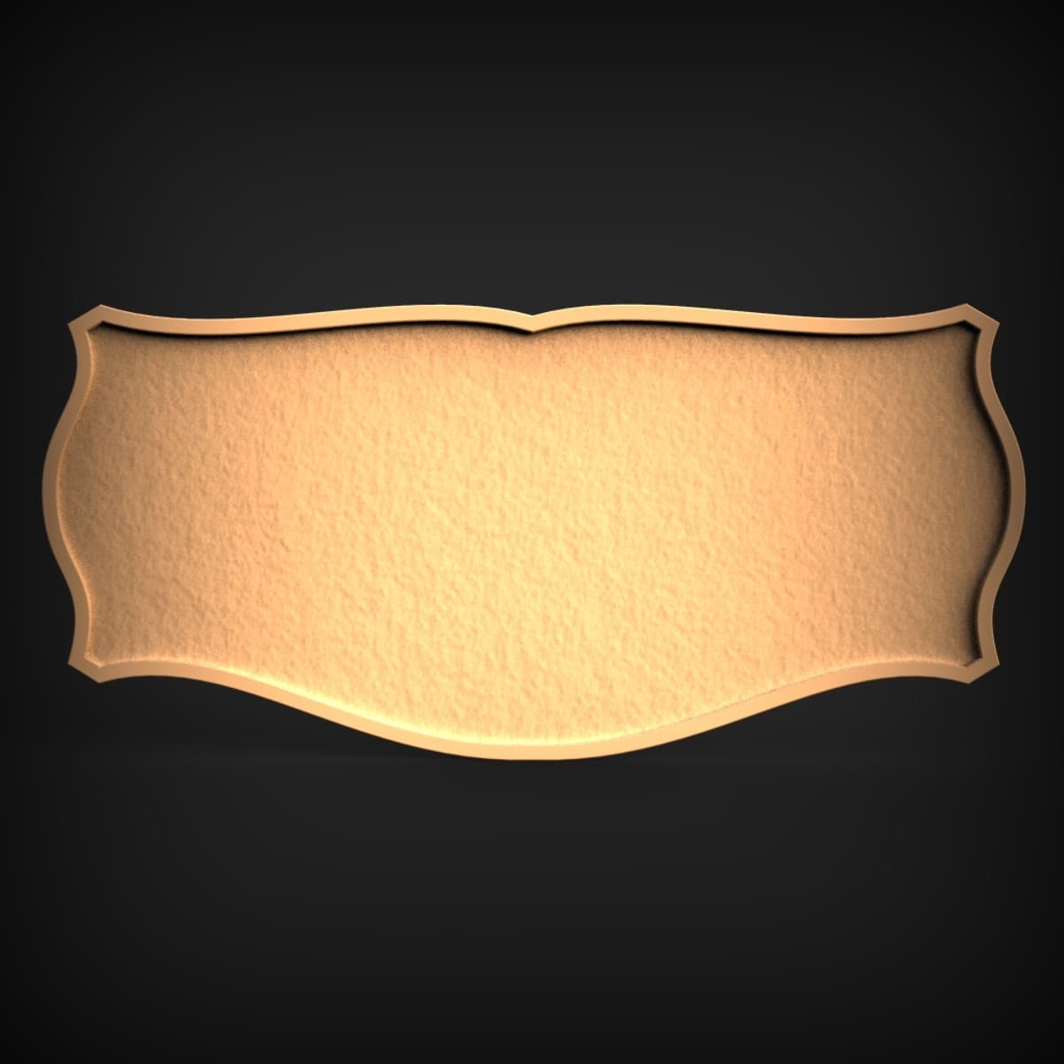 Scroll-Bracket Banner Sign Blank