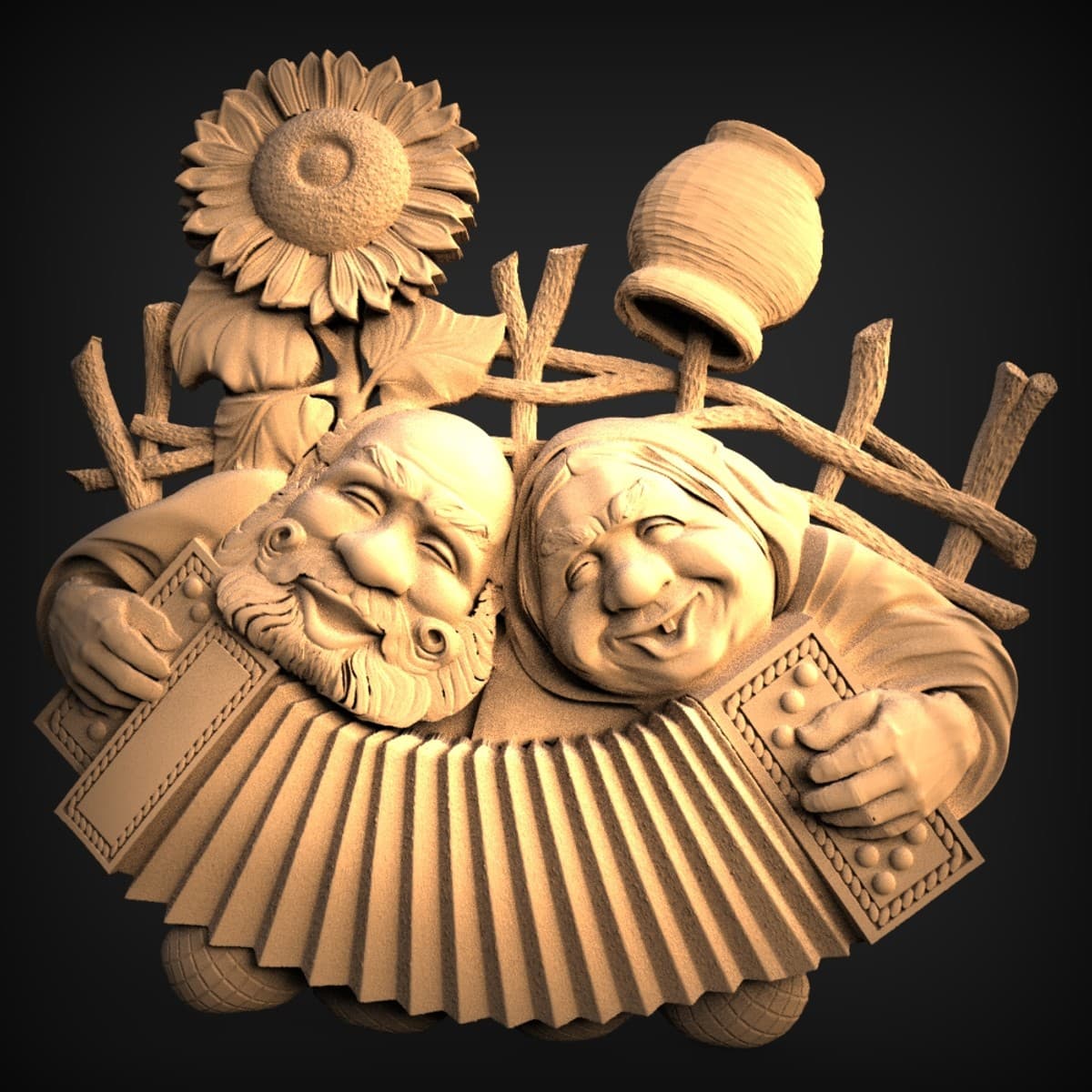 Accordion Sweethearts Folk Panel