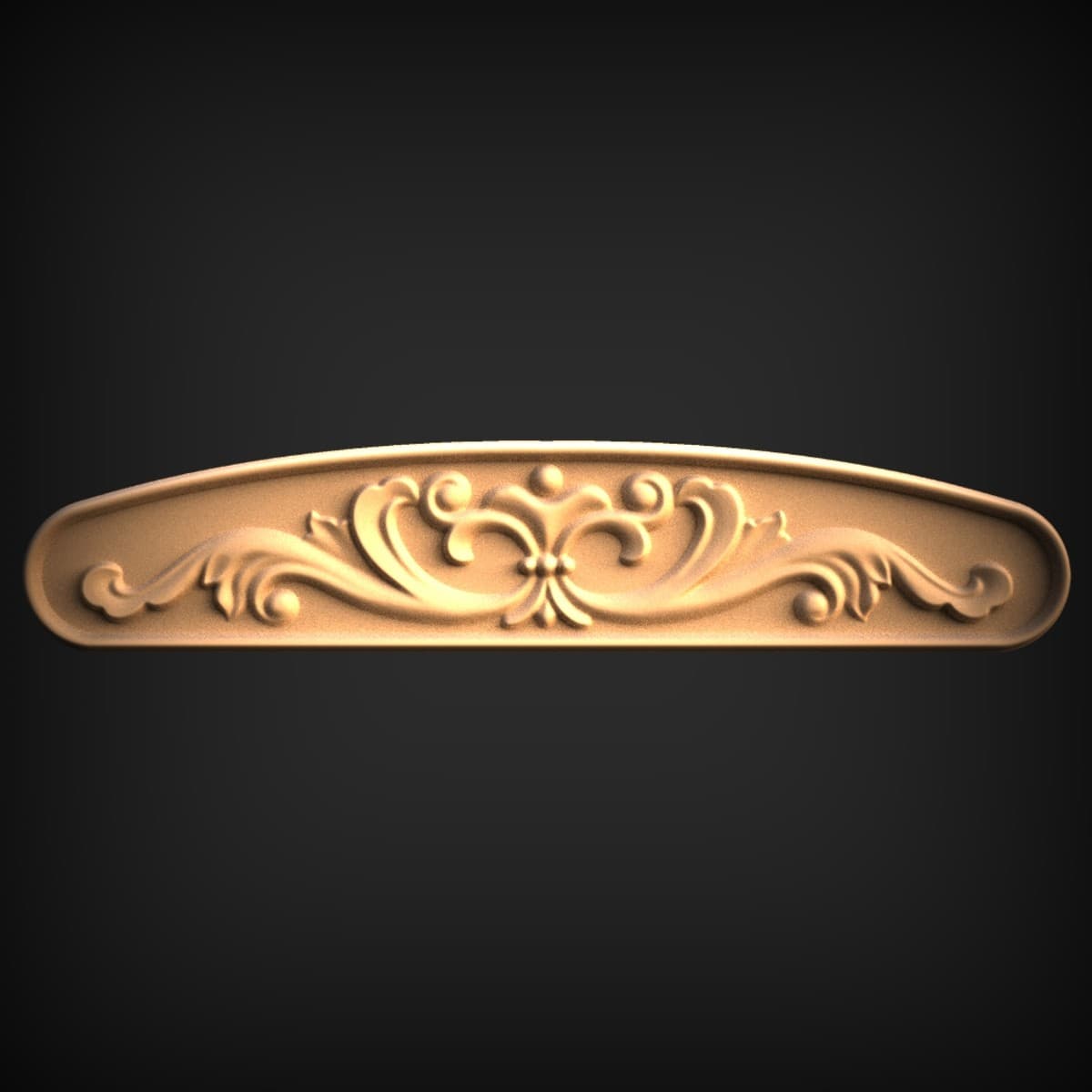 Arched Scrollwork Cabinet Onlay