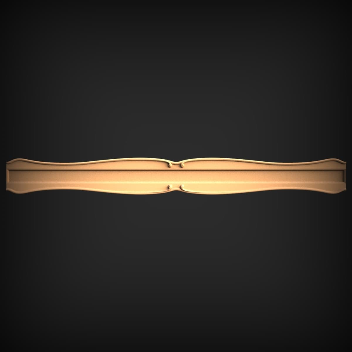 Scrolled Scalloped Crest Moulding