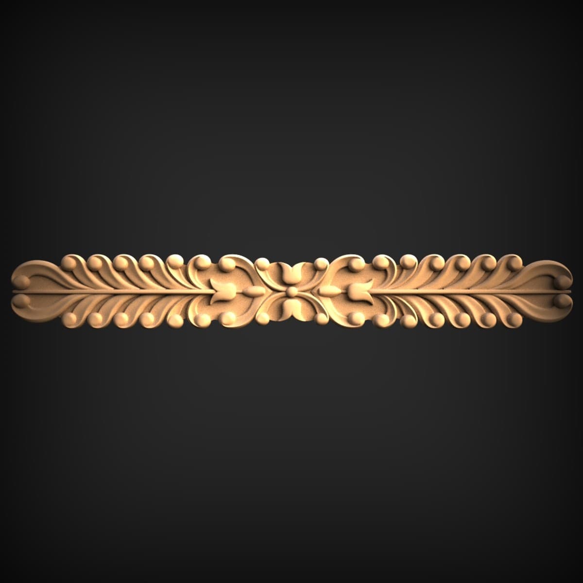 Acanthus Beaded Border Moulding