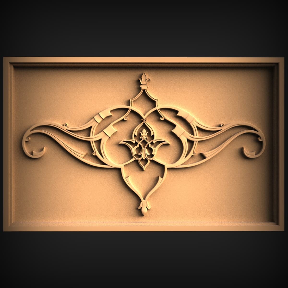 Ornate Arabesque Scrollwork Panel