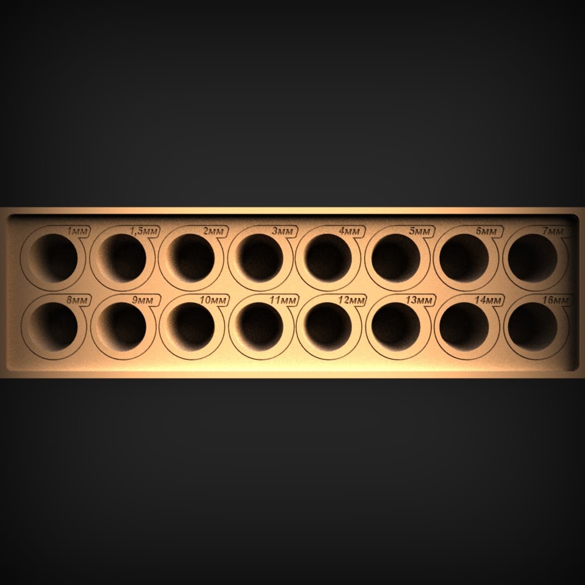 Engraved Drill Bit Bench Organiser
