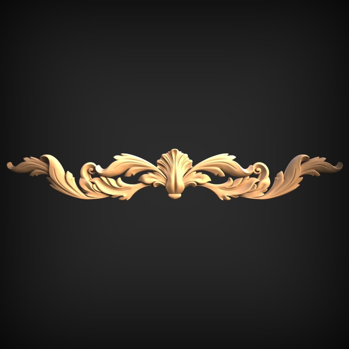 Feathered Acanthus Centre Onlay