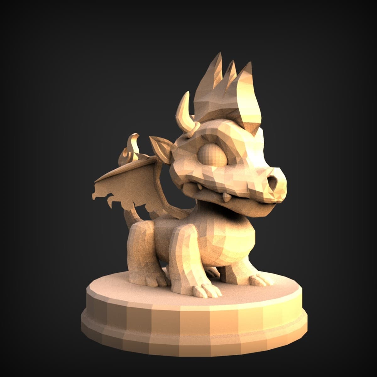 Chibi Horned Baby Dragon
