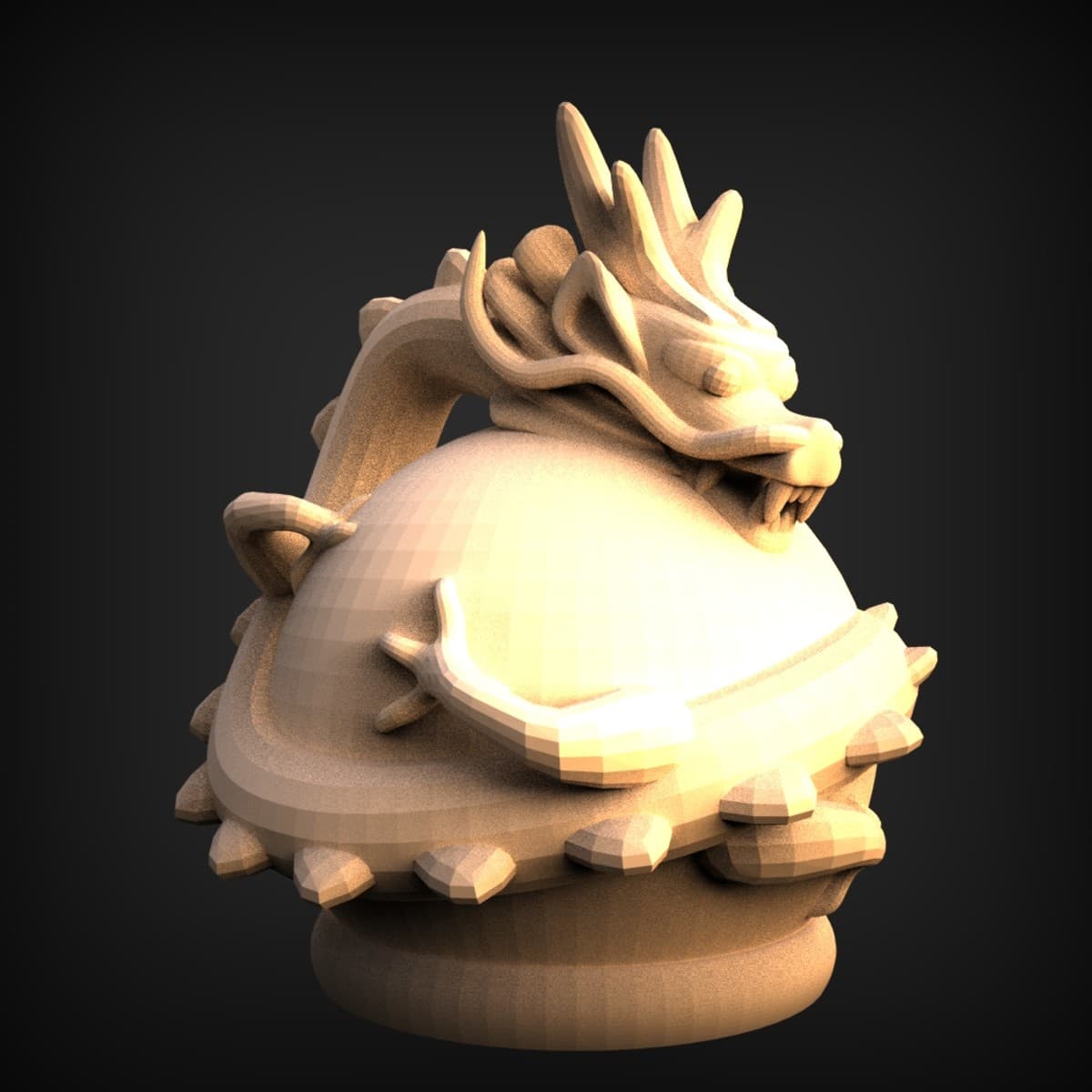 Chubby Chibi Dragon Desk Companion
