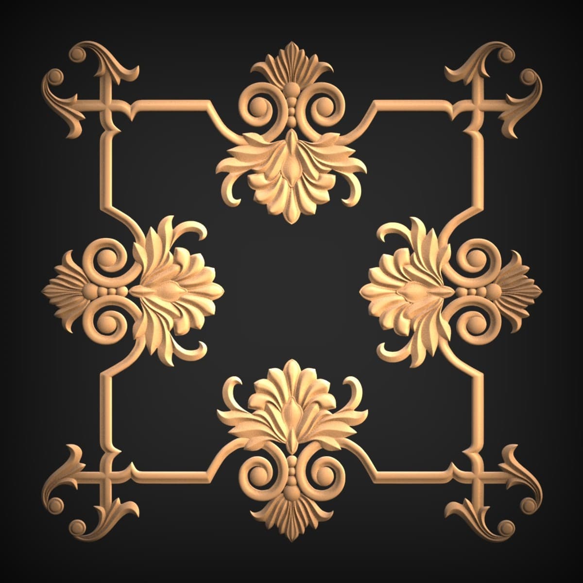 Acanthus Scroll Open-Frame Onlay