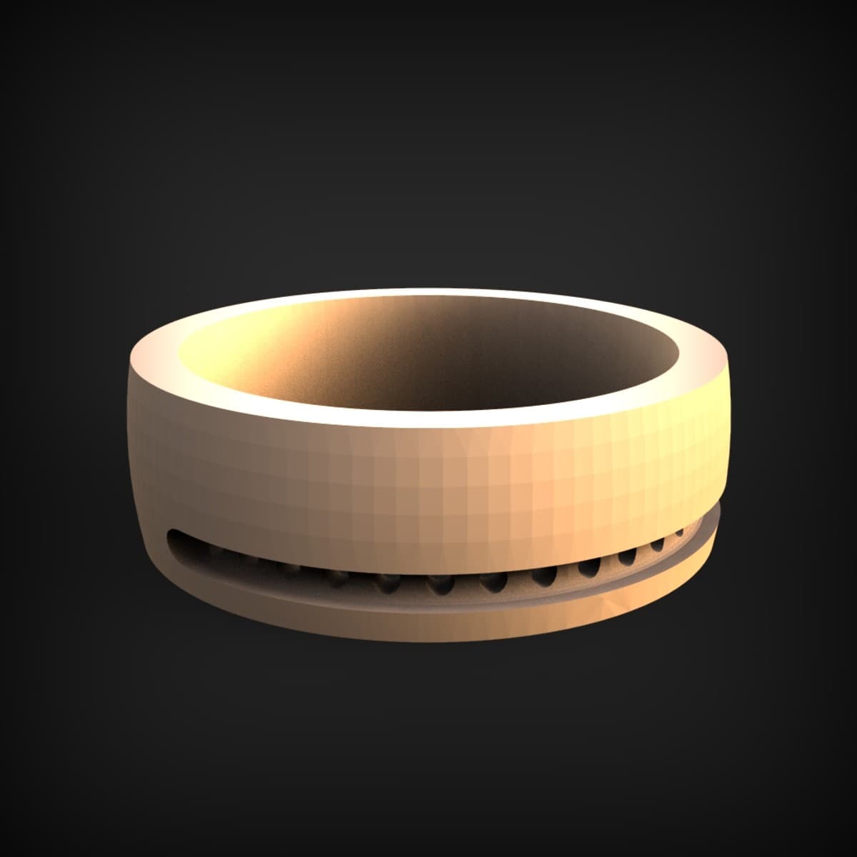Pierced-Rim Trinket Pot