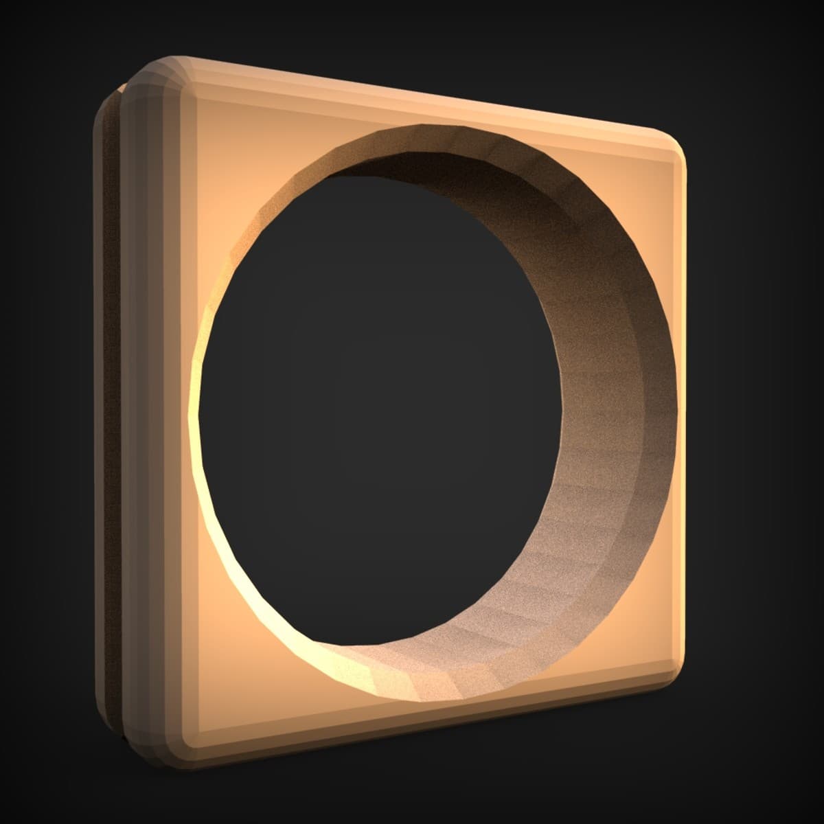 Square Frame Porthole Wall Ring