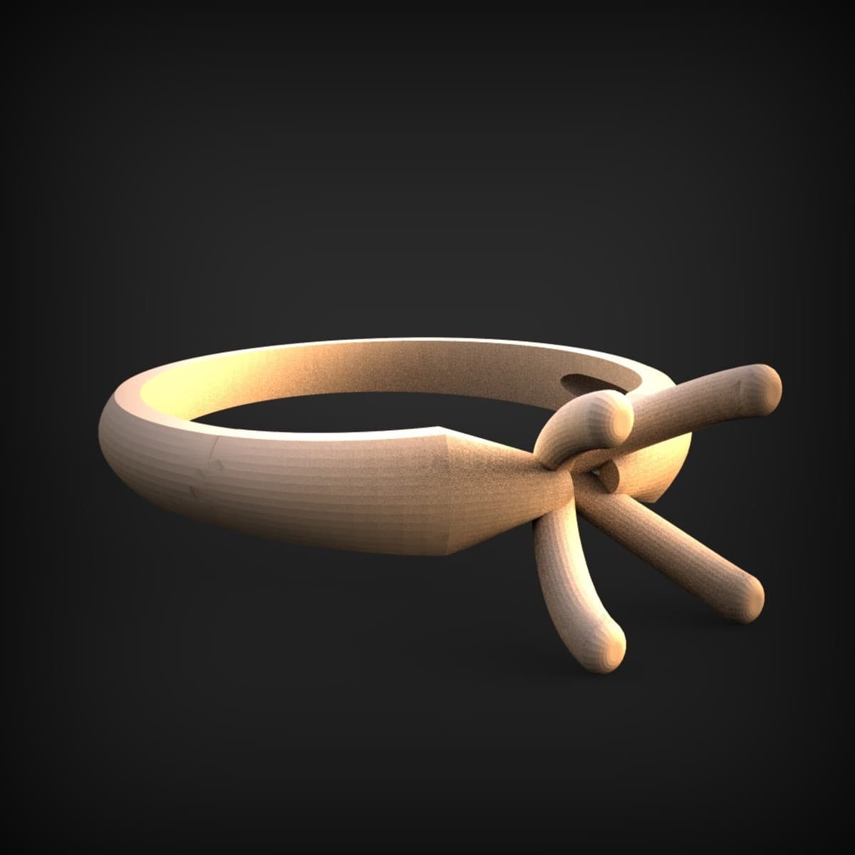 Knotted Ribbon Napkin Ring