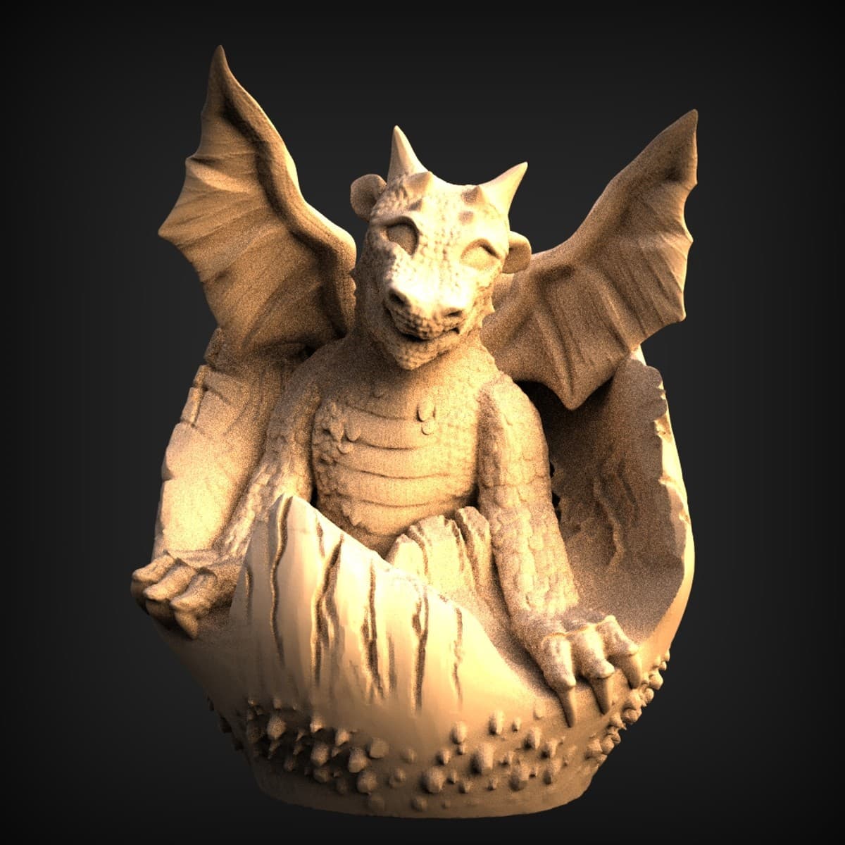 Hatching Baby Dragon Egg Planter
