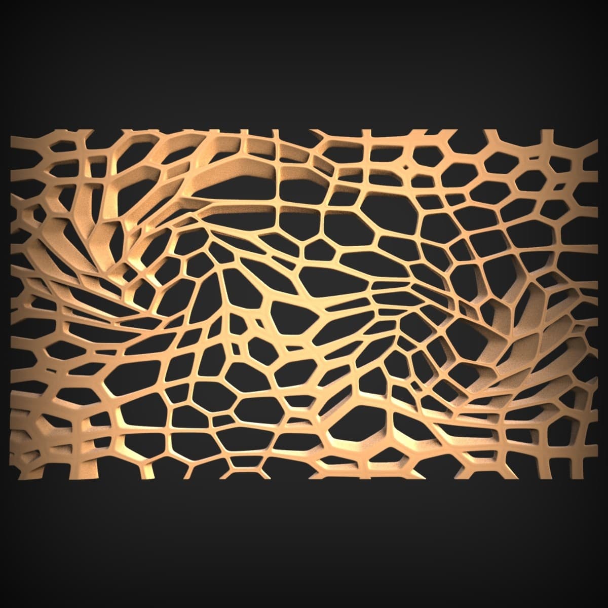 Organic Voronoi Lattice Screen Panel