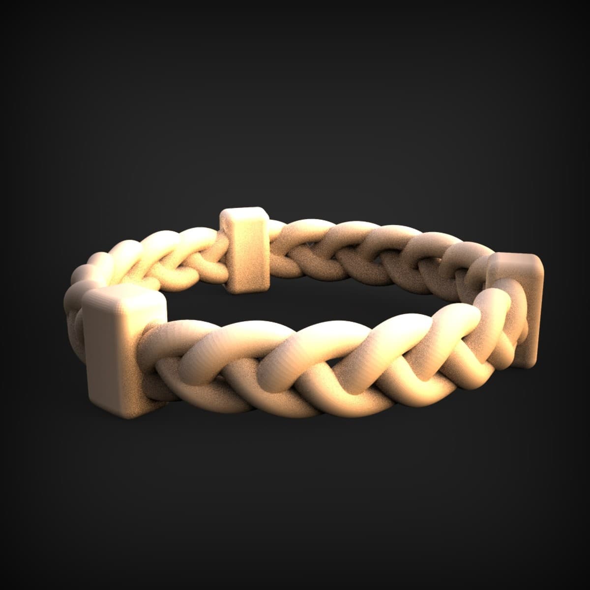Three-Strand Rope Braid Ring
