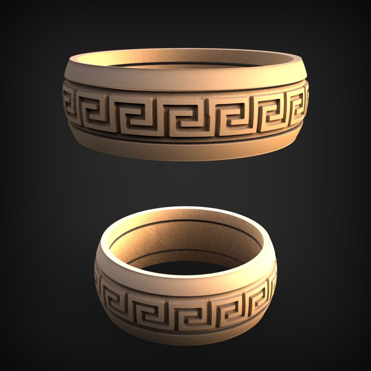 Greek Key Meander Band