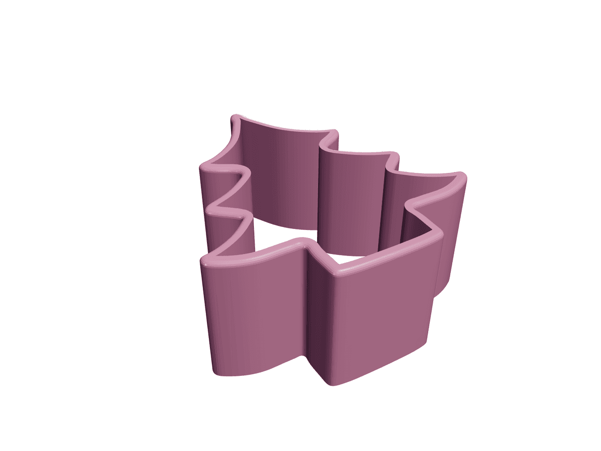 Christmas Tree Cookie Cutter with Tiered Branches