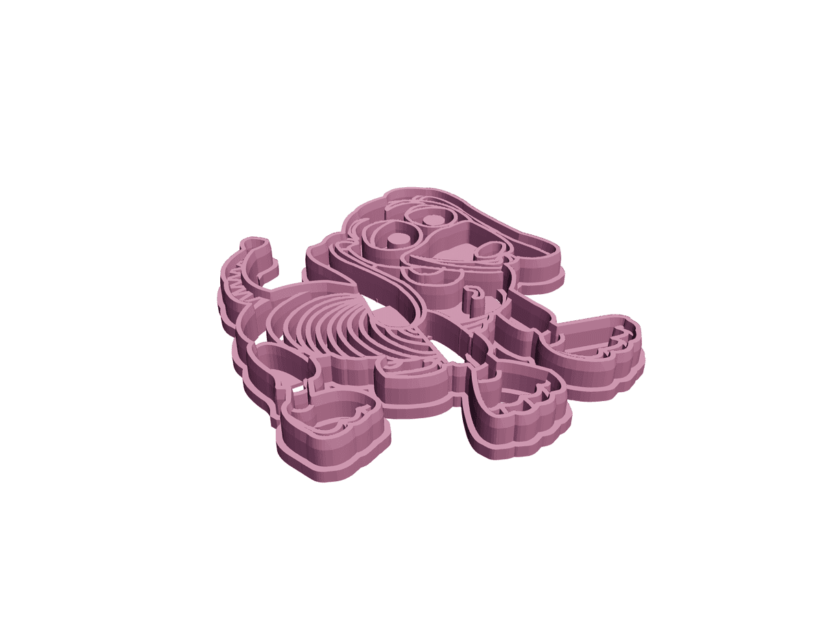 Sprawling Puppy Cookie Cutter