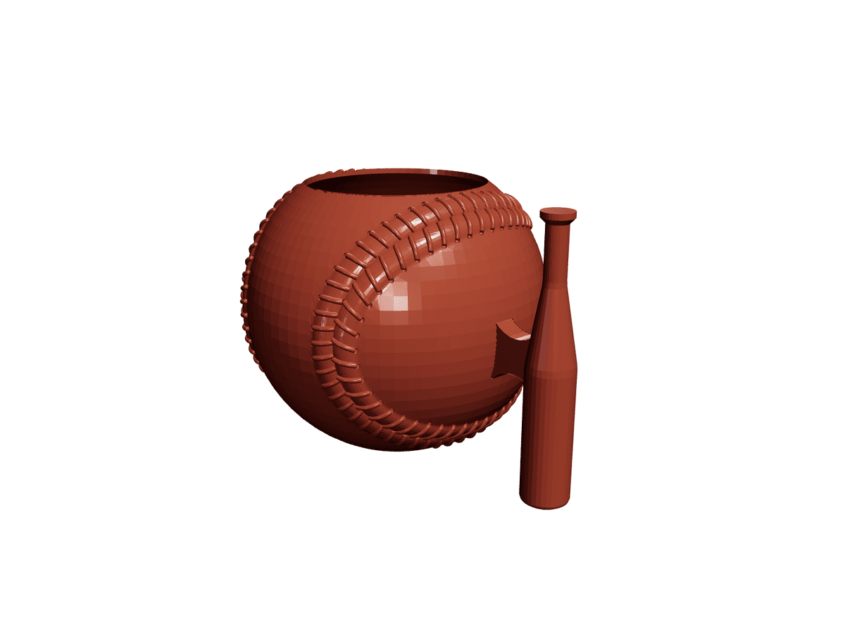 Softball Mug W Handle Fill