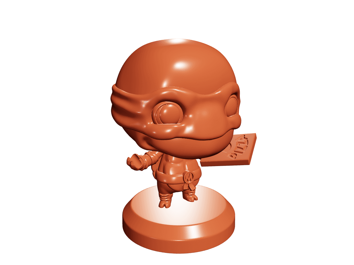 Plakit TMNT Michelangelo Merged