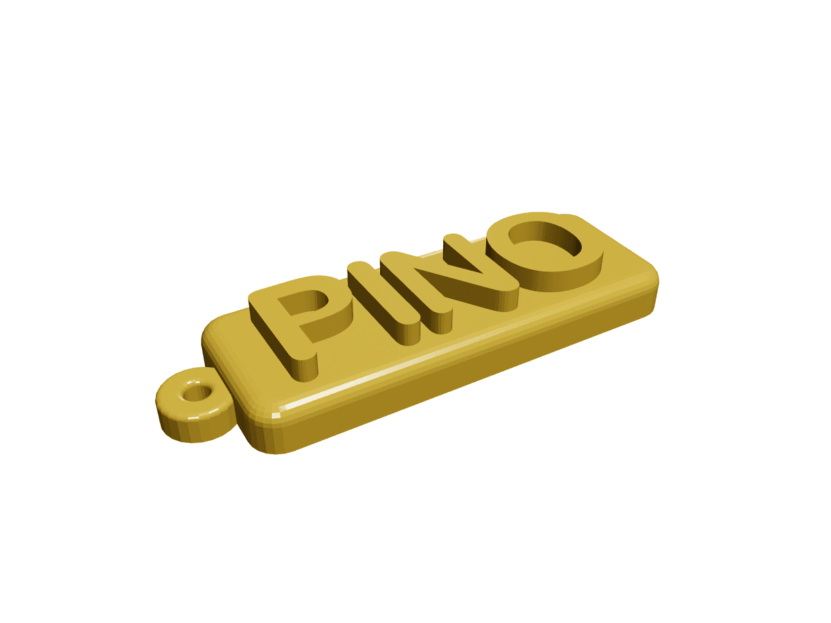 PINO Personalised Name Keychain