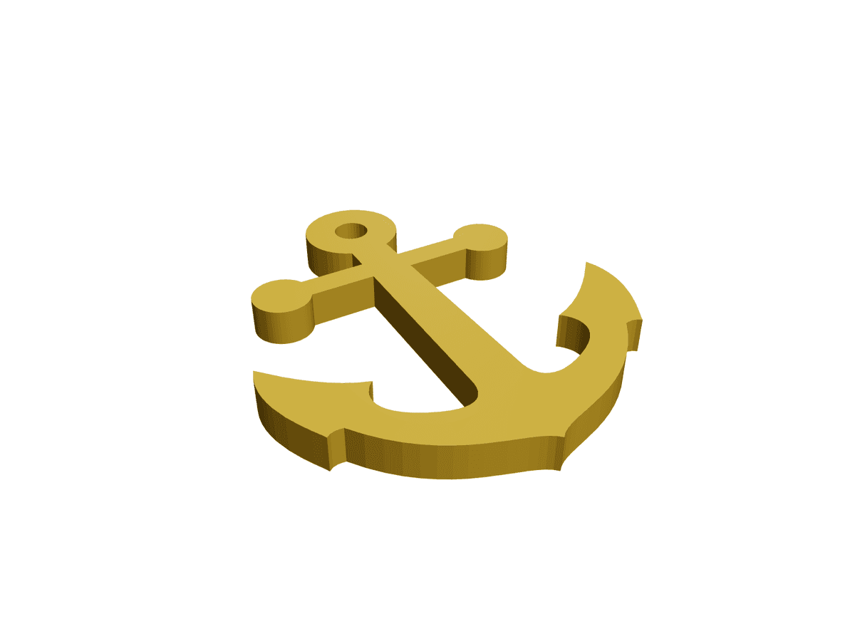 Anchor Key Chain