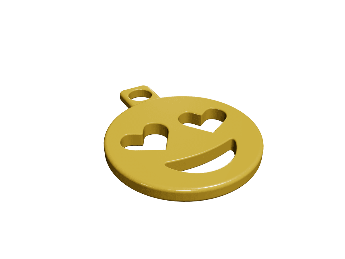Heart Eyes Emoji Keychain Addon