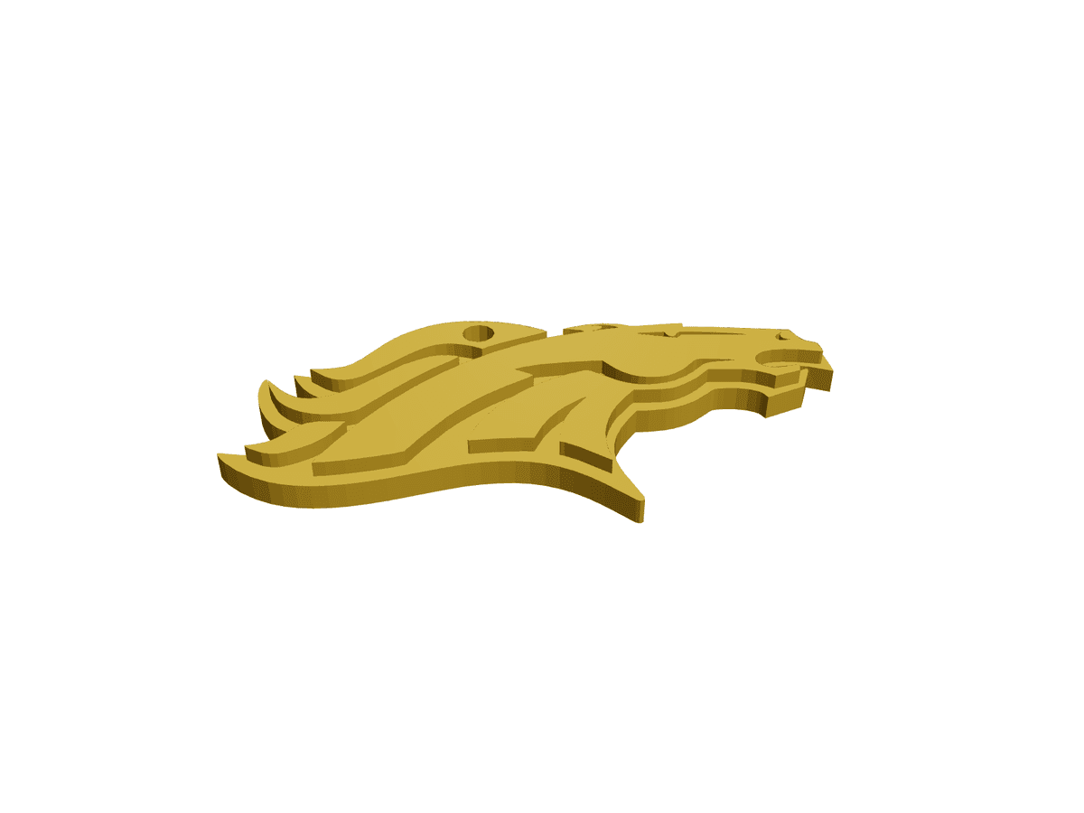Bronco Keychain