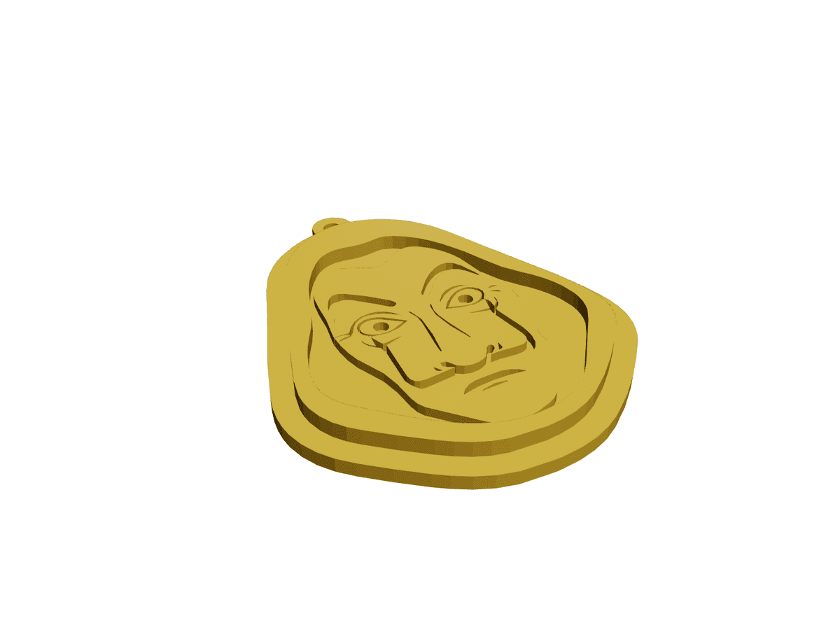 La Casa De Papel Dali Llavero Keychain