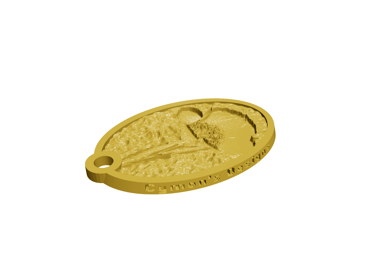 Key Chain Lithophane Classic Art Collection