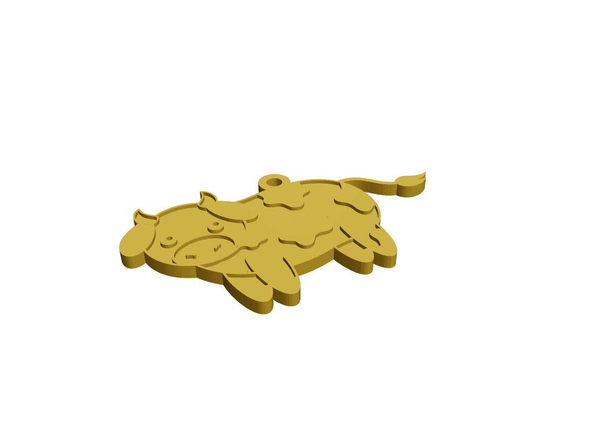 Cow Keychain