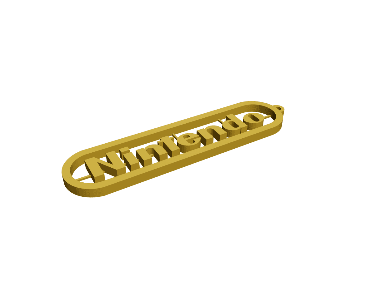 Nintendo Logo Keychain