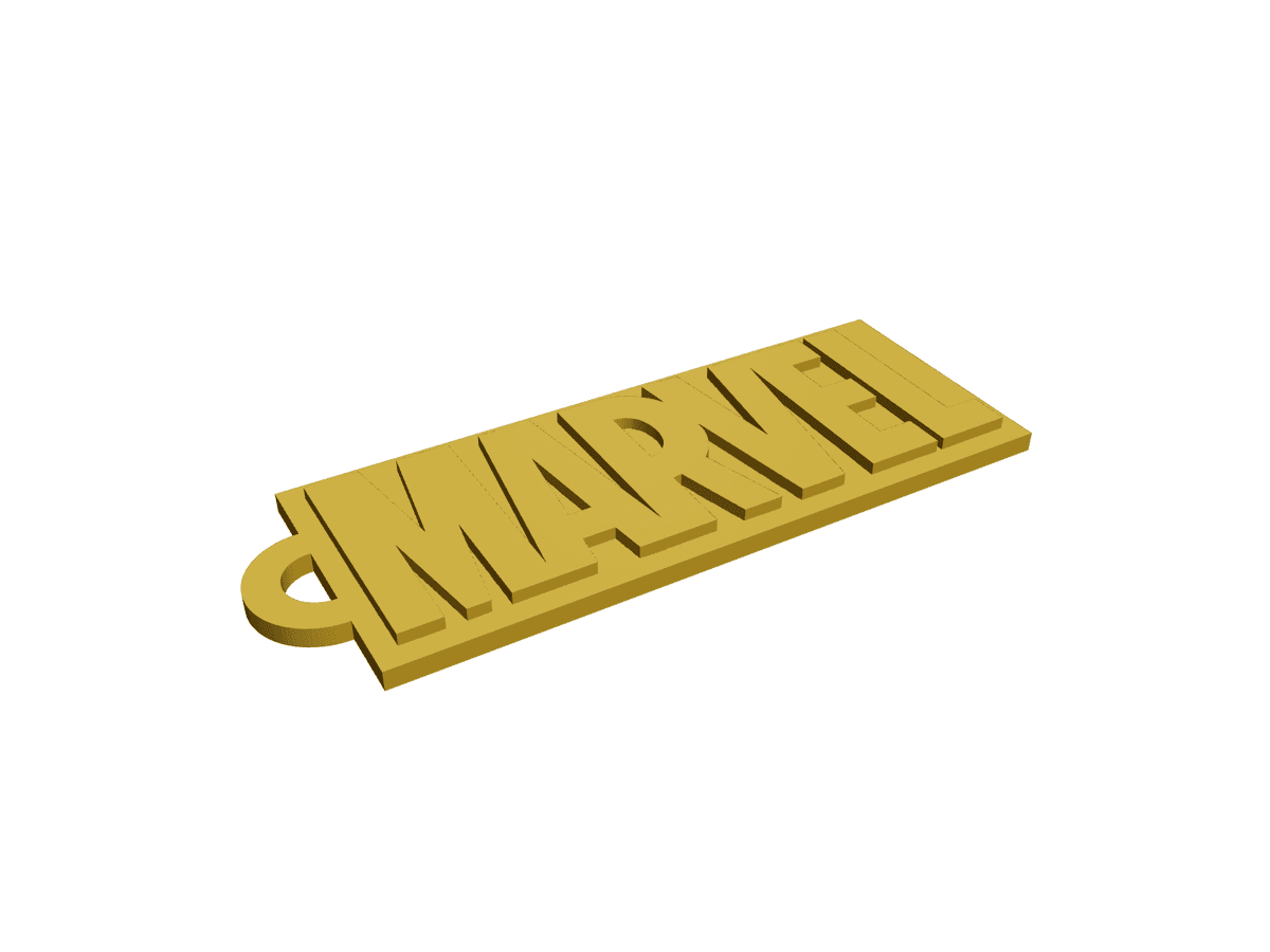 Marvel 2 Color Keychain