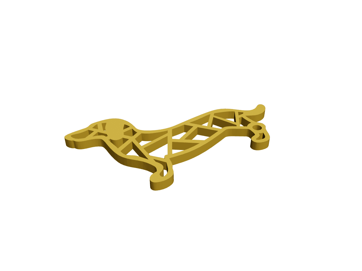 Dachshund Keychain