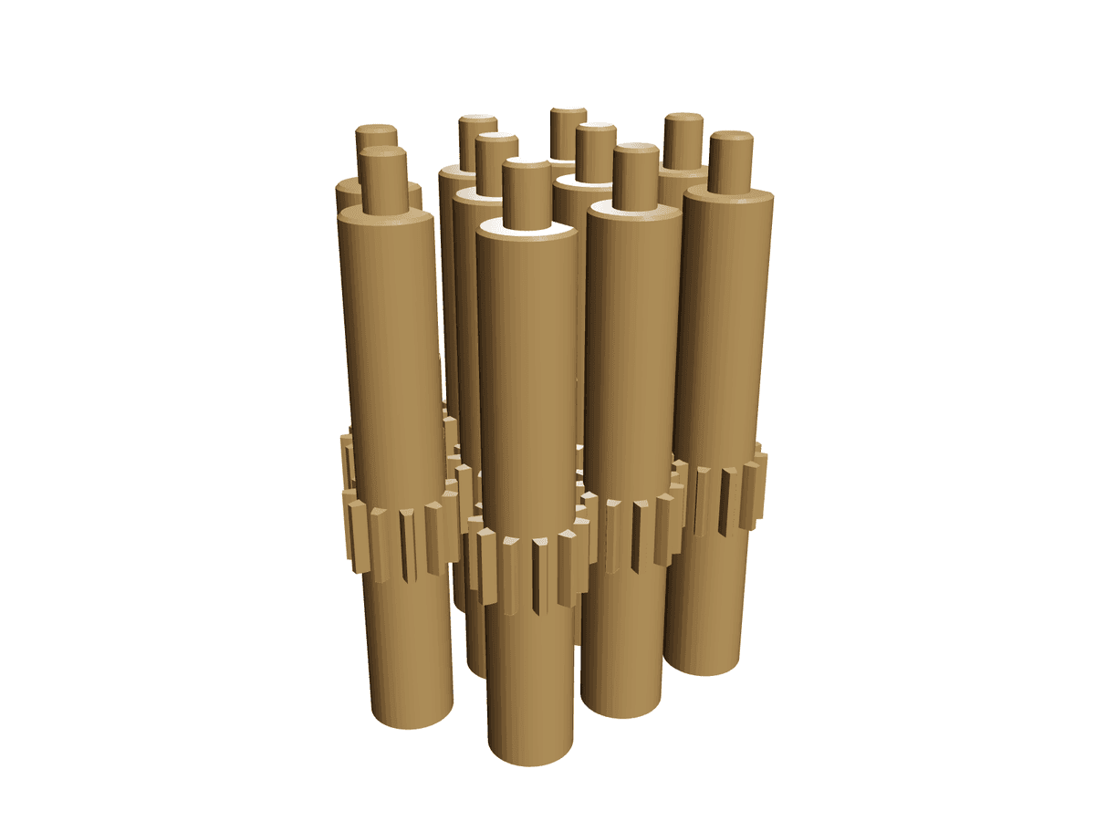 Fin Pins Lamp